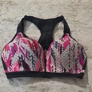VSX Victoria Secret Women's Pink and Black Sports Bra 34D